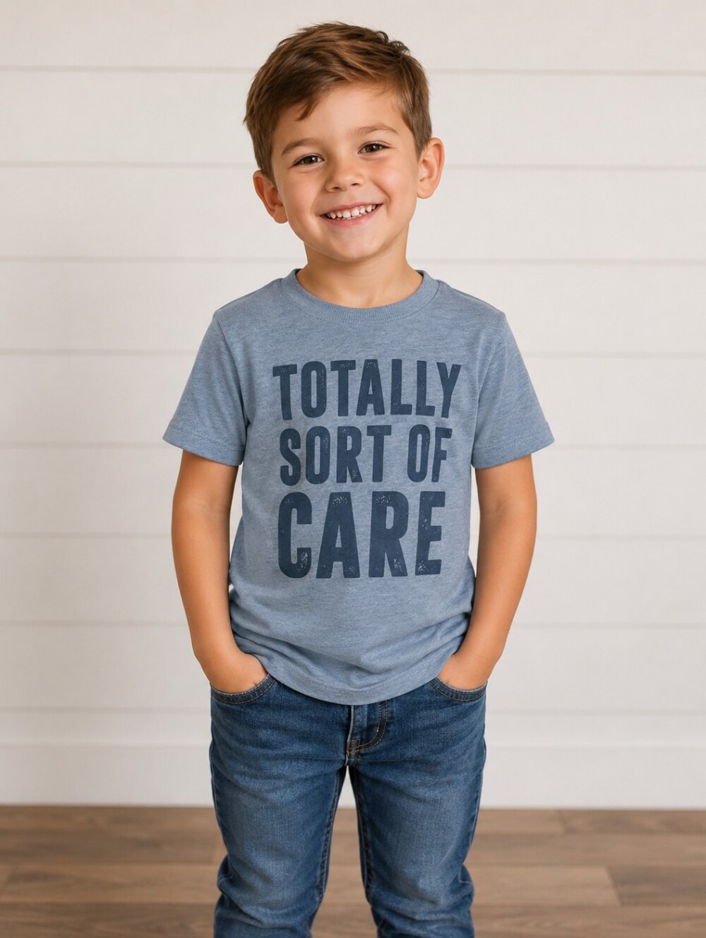 The Children's Place Totally Sort Of Care Short Sleeve Shirt Size S (5T/6T)